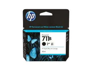 HP 711B 80-ml Black DesignJet Ink Cartridge (3WX01A) — HP product image