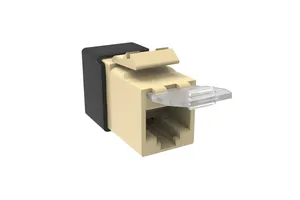 CommScope 760241205 | SL-Series Modular Jack, RJ45, Cat6A Unshielded, with Dust Cover, Ivory