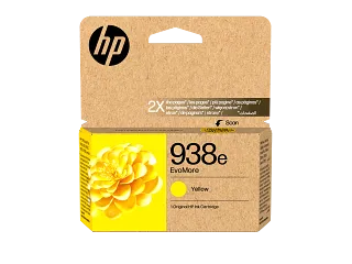 HP 938e EvoMore Yellow Original Ink Cartridge (4S6Y1PE) — HP product image