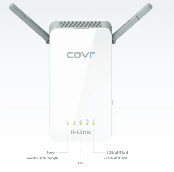 D-Link HYBRID WHOLE HOME POWERLINE WI-FI SYSTEM COVR-P2502 product image