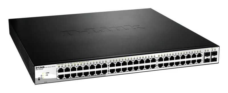 D-Link 24-Port 10/100/1000BaseT PoE + 24-Port 10/100/100.. DGS-1210-52P product image