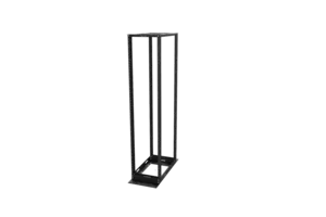 CommScope 760082578 | Equipment Rack, 4-Post, 36 in (914 mm) D x 8 ft (2438 mm) H - 19 in (482.6 mm) Alu (52U) 12-24 Tapped Rails, Black