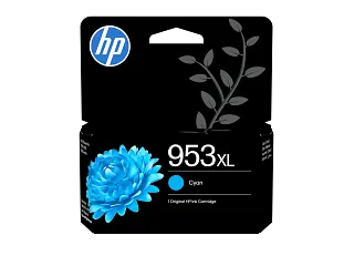 HP 953XL High Yield Cyan Original Ink Cartridge (F6U16AE) — HP product image