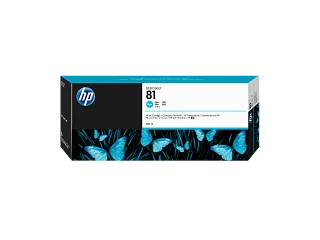 HP 81 680-ml Cyan Dye Ink Cartridge (C4931A) — HP product image