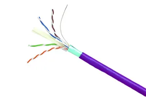 CommScope 760171033 | GigaSPEED X10D 2291B ETL Verified Category 6A F/UTP Cable, plenum, purple jacket, 4 pair count, 1000 ft (305 m) length, reel