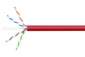 CommScope 884068504/10 | CS44Z3 ETL Verified Category 6A U/UTP LSZH Cable, red jacket, 4 pair count, 1000 ft (305 m) length, reel