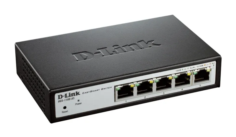 D-Link 5-port 10/100/1000Base-T Easy Smart Gigabit Switch DGS-1100-05 product image