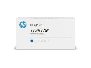 HP 775M/776M 1-liter Chromatic Blue Ink Cartridge (3WW86A) — HP product image
