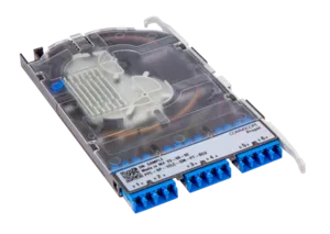 CommScope 760255043 | Propel Singlemode Splice Cassette, 12LC/UPC with internal shutters, 250 µm OS2 single fiber pigtails, Method B Enhanced ULL