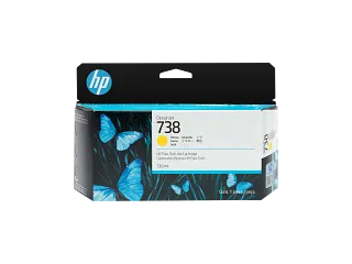 HP 738 130-ml Yellow DesignJet Ink Cartridge (498N7A) — HP product image