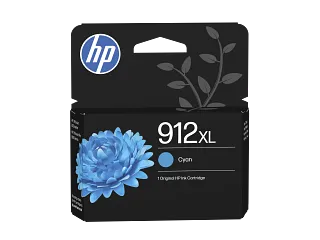 HP 912XL High Yield Cyan Original Ink Cartridge (3YL81AE) — HP product image