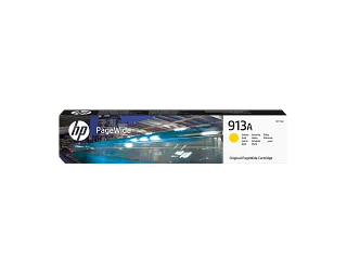 HP 913A Yellow Original PageWide Cartridge (F6T79AE) — HP product image