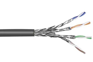 CommScope 760256449 | 3297B-B Category 7 S/FTP Cable, low smoke zero halogen, slate jacket, 4 pair count, 1640 ft (500 m) length, reel