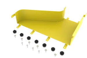 CommScope FGS-MDSA-MB-R | FiberGuide Right Reducer, 4x18 to 4x6in, Yellow