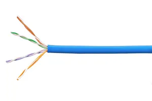 CommScope 760154377 | PowerSUM 3061A ETL Verified Category 5e U/UTP Cable, low smoke zero halogen, blue jacket, 4 pair count, 1000 ft (305 m) length, WE TOTE box