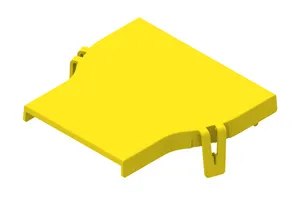 CommScope FGS-SDSA-AB | FiberGuide Snap-on Cover for Straight Reducer, 4x4in to 4x6in, Yellow