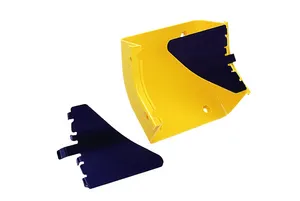 CommScope FGS-MU4E-G | FiberGuide 45° Up Elbow, 2x6in, Yellow