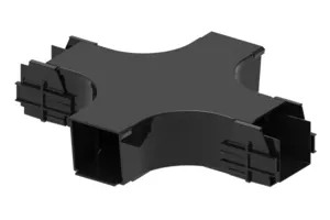 CommScope FGSB-MHXP-C | FiberGuide Horizontal Cross, 2x2in, Black