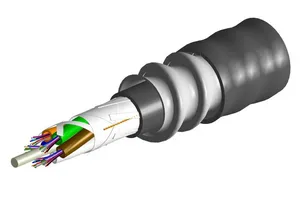 CommScope 760164749 | Fiber indoor/outdoor cable, LazrSPEED, Plenum Rated, Gel-Free, 24 fiber, Stranded Loose Tube with Aluminum Interlocking Armor containing a Plenum Rated Outer