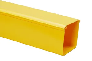 CommScope FGS-KTW1-JN | FiberGuide Vertical Duct Kit with Hinged Cover, 2x2in, Yellow