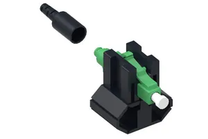 CommScope 760184697 | Qwik II Field Installable LC Connector, Singlemode-APC, Green, for 250/900um, 25 per pack