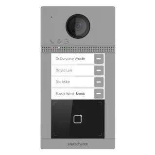 Hikvision DS-KV8413-WME1(C)/Flush 4 Buttons Metal Villa Door Station