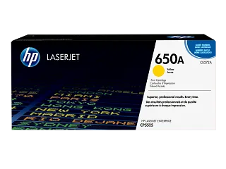 HP 650A Yellow Original LaserJet Toner Cartridge (CE272A) — HP product image