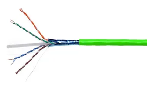 CommScope 884034708/10 | CS44Z1 Category 6A, F/UTP Cable, low smoke zero halogen, green jacket, 4 pair count, 1000 ft (305 m) length reel