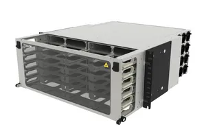 CommScope 760227314 | Ultra High Density 4U modular cassette sliding Panel, accepts (24) G2 modules or MPO panels, providing up to 288 duplex LC ports or up to 192 MPO ports