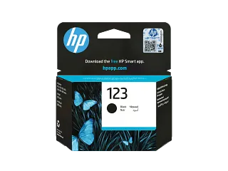 HP 123 Black Original Ink Cartridge (F6V17AE) — HP product image