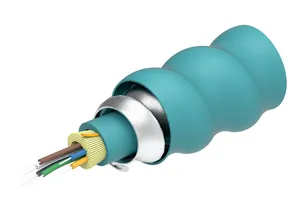 CommScope 760127506 | Fiber indoor cable, LazrSPEED Riser Distribution Interlocking Aluminum Armored with Riser Jacket 6-Fiber Single-Unit, Gel-free, Multimode OM4, Feet jacket