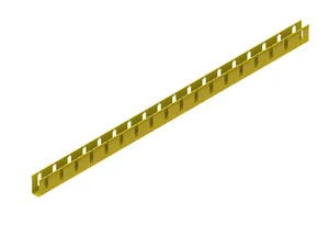 CommScope FGS-MSHS-K | FiberGuide Vertical Straight Section with 2in Slot Spacing, 2x4in, Yellow