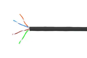CommScope 107509051 | PowerSUM 1061C ETL Verified Category 5e U/UTP Cable, non-plenum CM rated, black jacket, 4 pair count, 1000 ft (305 m) length, WE TOTE box