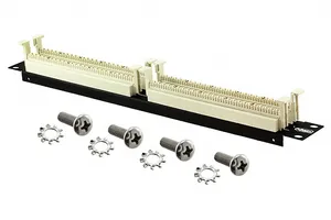 CommScope 558635-1 | 110Connect XC System Category 5e Rack Mount Panel Assembly, 1U, xc wiring block, 100 pair, black