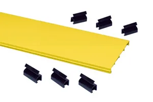 CommScope FGS-MSSC-A | FiberGuide Snap-on Cover Kit for Horizontal Straight Section, 4x4in, Yellow