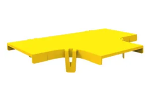 CommScope FGS-SHRT-A | FiberGuide Snap-on Cover for Horizontal T, 4x4in, Yellow