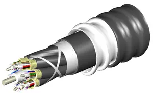 CommScope 760134833 | Fiber indoor/outdoor cable, TeraSPEED LSZH Riser Distribution, interlocking aluminum armored, 48 fiber multi-unit with 12 fiber subunits, Singlemode G.652.D
