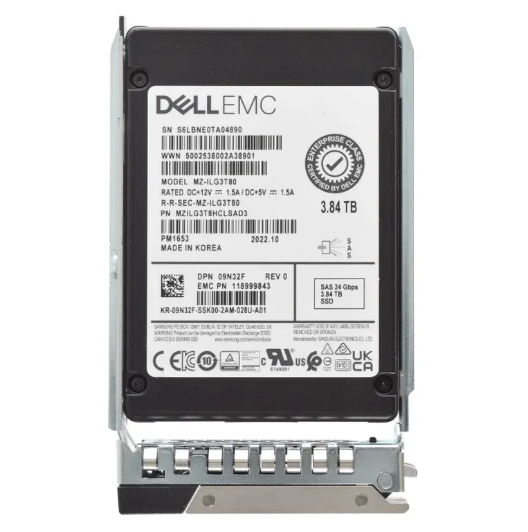 Dell 9N32F 3.84TB SAS SSD
