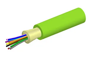 CommScope 760229724 | Fiber indoor cable, LazrSPEED Riser Distribution, Multimode OM5, 6 fiber single-unit, Feet jacket marking, Lime green jacket color