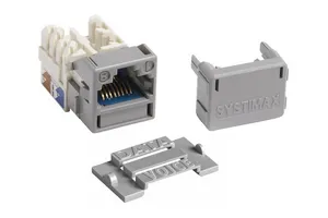 CommScope 760092437 | GigaSPEED X10D M-Series Modular Jack, RJ45, Cat6A Unshielded, Gray