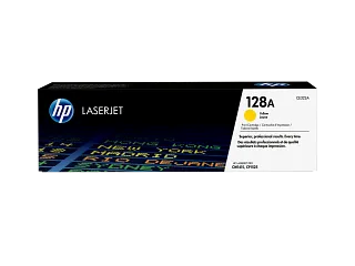 HP 128A Yellow Original LaserJet Toner Cartridge (CE322A) — HP product image
