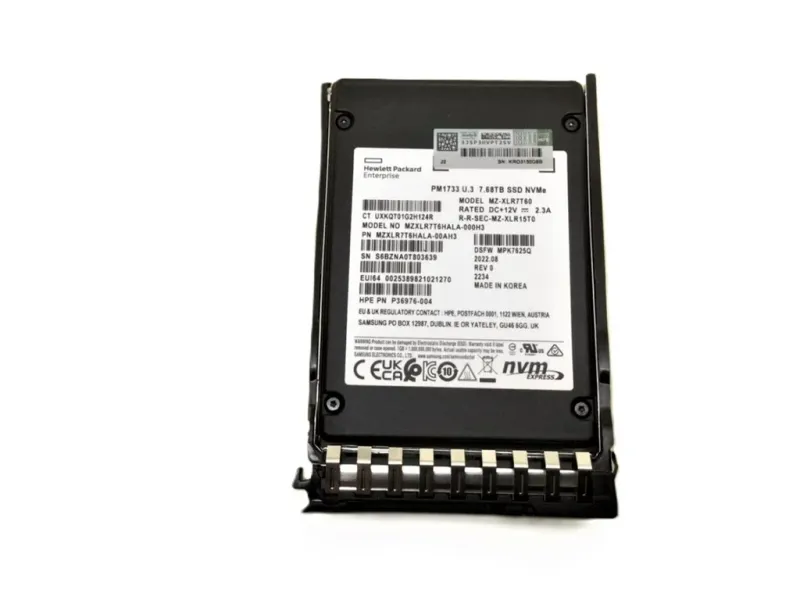 HPE P36976-004 7.68TB NVMe SSD