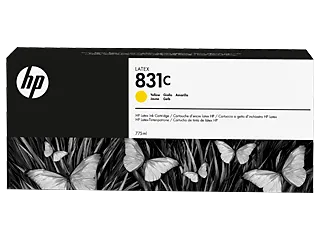 HP 831C 775-ml Yellow Latex Ink Cartridge (CZ697A) — HP product image