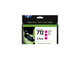 HP 712 3-pack 29-ml Magenta DesignJet Ink Cartridge (3ED78A) — HP product image