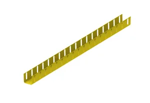 CommScope FGS-MSHS-D | FiberGuide Vertical Straight Section with 4in Slot Spacing, 4x4in, Yellow
