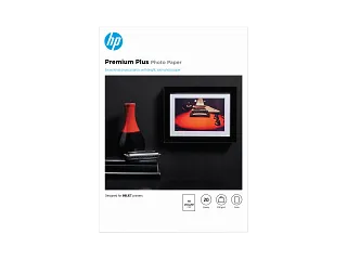 HP Premium Plus Photo Paper Satin 300 g/m2 A4 (210 x 297 mm) 20 sheets (CR673A) — HP product image