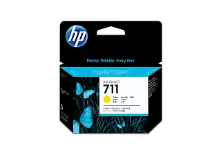 HP 711 3-pack 29-ml Yellow DesignJet Ink Cartridges (CZ136A) — HP product image