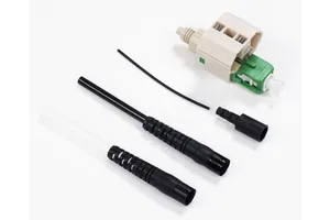CommScope 760242348 | Qwik II Field Installable SC Connector, Singlemode-APC, Green, for 0.25/0.9/2.0/3.0 mm, single pack