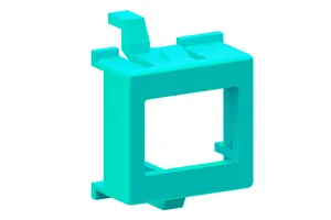 CommScope 760237006 | SC Simplex/LC Duplex Low Profile Adapter Mounting Module/Collar Assembly, aqua