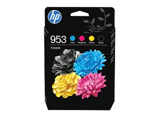 HP 953 4-pack Black/Cyan/Magenta/Yellow Original Ink Cartridges (6ZC69AE) — HP product image
